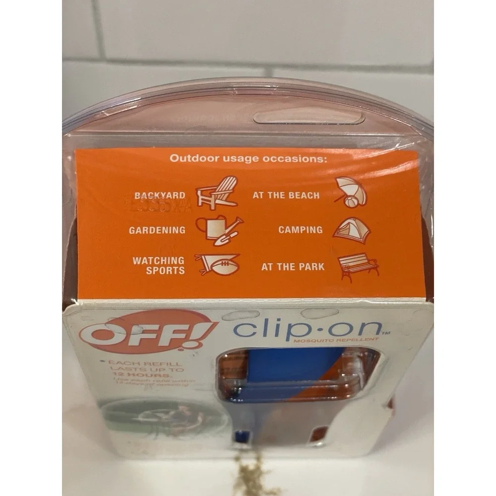 Off! Clip-on Fan Mosquito Protection Repellant‎ 12 Hours Refillable Odorless New